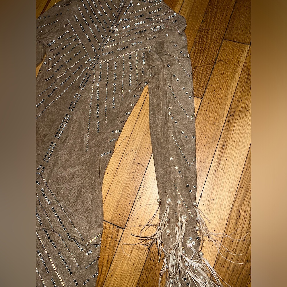 Fashion Nova XS Nude Jumpsuit